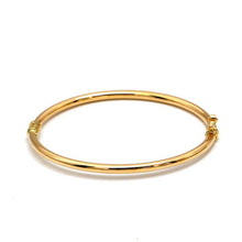 Real Gold Plain Calendar Pipe Bangle 1063 (SIZE 19) BA1487