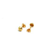 Real Gold Doom Glittering with Open Back Stud Earring Set 0117 E1871