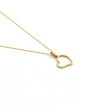 Real Gold 3D Heart Necklace - Model 0268 CWP 1979