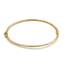 Real Gold Twisted Textured Bangle 3266 (SIZE 17) BA1490