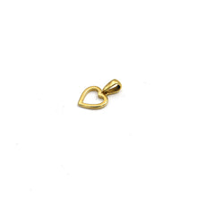 Real Gold Center Hook Heart Pendant - Model 0274 P 1988