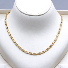 Real Gold GZTF Hardware Solid Textured Chain Necklace 4725 (40 C.M) CH1277