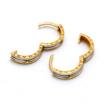 Real Gold GZBV 2 Color Round Luxury Clip Earring Set 0020 E1872