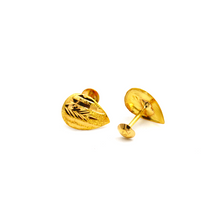 Real Gold Drop Studs with Long Screw Tops Perfect for Ear and Nose Piercings E1895