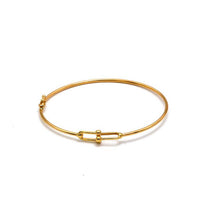 Real Gold GZTF Thin Plain Bangle TBS 0539 (SIZE 17) A BA1480