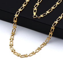 Real Gold GZTF Hardware Solid Textured Chain Necklace 4725 (40 C.M) CH1277