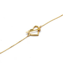 Real Gold Heart with Arrow Bracelet 9650 (17 C.M) BR1875