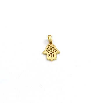 Real Gold Net Palm Pendant - Model 0142 P 1981