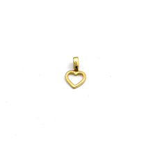 Real Gold Center Hook Heart Pendant - Model 0274 P 1988