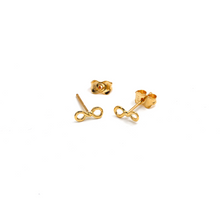 مجموعة أقراط من الذهب الحقيقي بتصميم إنفينيتي صغير وبسيط E1850 2381