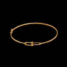 Real Gold GZTF Thin Plain Bangle TBS 0539 (SIZE 18) BA1482