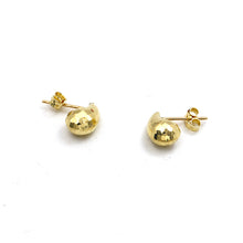 Real Gold Bee Comb Teardrop Stud Earrings Set - Model 6898-25-DC2 E1930