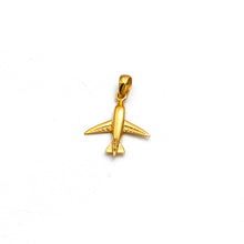 Real Gold Mini Airplane Jet Pendant 0129 P 2026