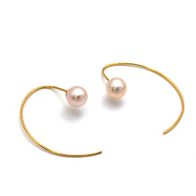 Real Gold Hook Pearl Earrings Set - Model 0955 E1954