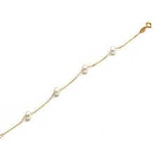 سوار من الذهب الحقيقي 4 لؤلؤ 5 مم 1525 (19 سم) BR1853