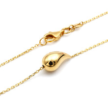 Real Gold 3d Teardrop Two-Sided Necklace 1471 (45 C.M) N1527