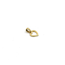 Real Gold Center Hook Heart Pendant - Model 0274 P 1988