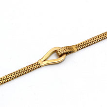 Real Gold Unisex Belt Chain Bracelet with Box Clasp Lock (17 cm) - Model 0268 BR1696