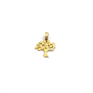 Real Gold Heart Tree Pendant - Model 0162 P 2000