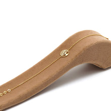 Real Gold Round Tree Design Adjustable Size Bracelet - Model 0069 BR1703