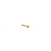 Real Gold 2MM Ball Nose Piercing With Screw lock 0003 NP1019