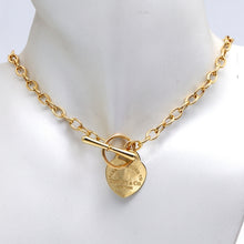 قلادة من الذهب الحقيقي على شكل قلب متدلي 0046-1 KL B N1388 GZTF 
