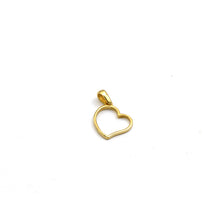 Real Gold 3D Heart Pendant - Model 0268 P 1979