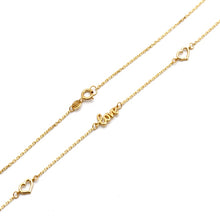 Real Gold Infinity Heart Love Necklace 1177 (40 C.M) N1530