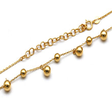 Real Gold 17 Dangler Balls Adjustable Size Necklace (40+5 = 45 C.M) 2302 N1543
