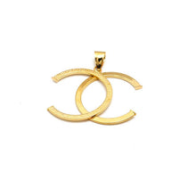 Real Gold GZCH Plain Maze Hoop Design Big Pendant 0154 - 3KU P 1938