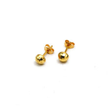 Real Gold Doom Glittering with Open Back Stud Earring Set 0117 E1871