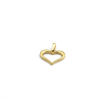 Real Gold Plain Heart Pendant - Model 0163 P 1972