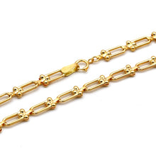 Real Gold GZTF Hardware Solid Textured Chain Necklace 4725 (40 C.M) CH1277