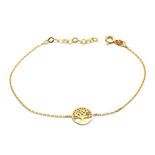 Real Gold Round Tree Design Adjustable Size Bracelet - Model 0069 BR1703