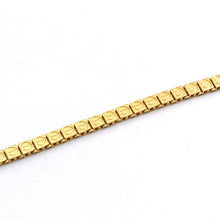 Real Gold GZCR Solid Square Chain Bracelet (17 C.M) - Model 0564 BR1735