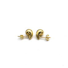 Real Gold Plain Teardrop Stud Earring Set - Model 6895-25 E1928