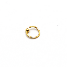 قطعة ثقب الأنف تحمل كرة مستديرة من الذهب الحقيقي  NP1022 0006