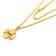 Real Gold GZCR Flower Plain Luxury Pendant 0851/2 With Wide Wheat 1.5 MM Thick Chain 4170 CWP 1915