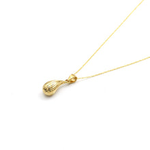 Real Gold Necklace with Lined Teardrop Design - Model 5084/5 CWP 1950