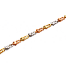 Real Gold GZTF 3 Color Hardware Solid Textured Chain Bracelet 4725-TC (19 C.M) BR1638