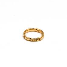 خاتم زواج وخطبة فاخر من الذهب الحقيقي بتصميم بسيط 0081-1 (مقاس 10.5) R2436 GZCR 