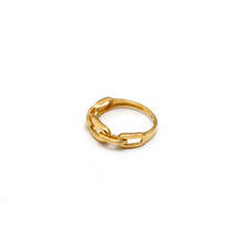 Real Gold Plain Paper Clip Ring 7494 (SIZE 6) R2451