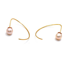 Real Gold Hook Pearl Earrings Set - Model 0955 E1954