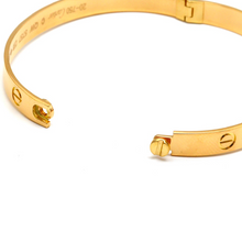 Real Gold GZCR Solid Screw Bangle BLZ 0209 (SIZE 15) B BA1466