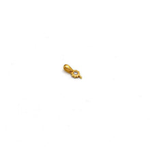 Real Gold Pendant with Small Flower and Stone Design - Model 0063 P 1949