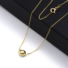 Real Gold Teardrop Necklace (40 cm) 0147-4 N1475