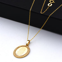 Real Gold Ayatul Kursi Framed Necklace 1248 CWP 2030
