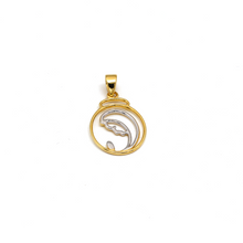 Real Gold 2 Color Mother Oval Pendant 1645 P 1905