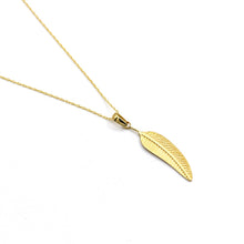 Real Gold Leaf Design Necklace - Model 0205 CWP 1963