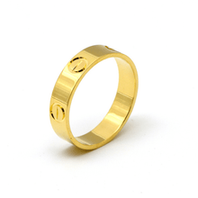 Real Gold Solid Plain Men Ring 4 MM (Size 11) - Model GZJCT0211 R2608